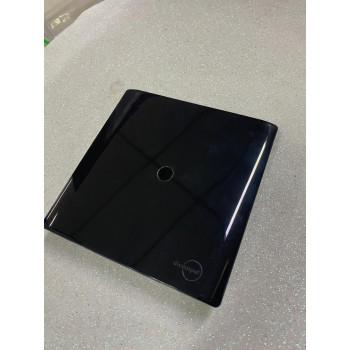 Placa Furo 4x2 - Novara Preto Brilhante 